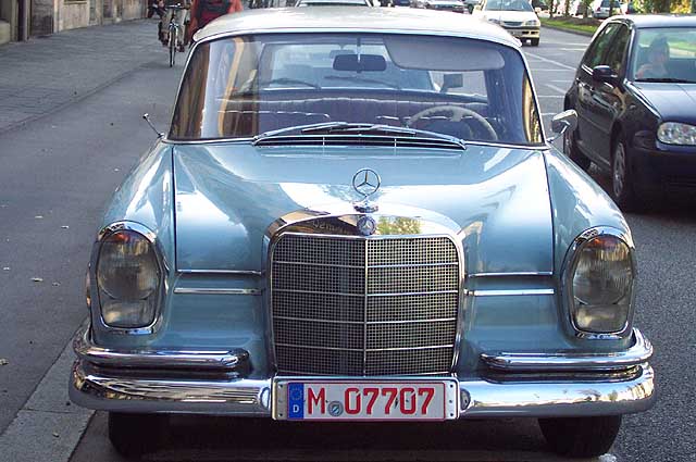 A classic Mercedes-Benz sedan.
