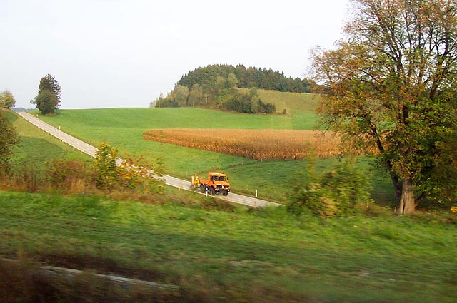 Cornfields and a MB Unimog.