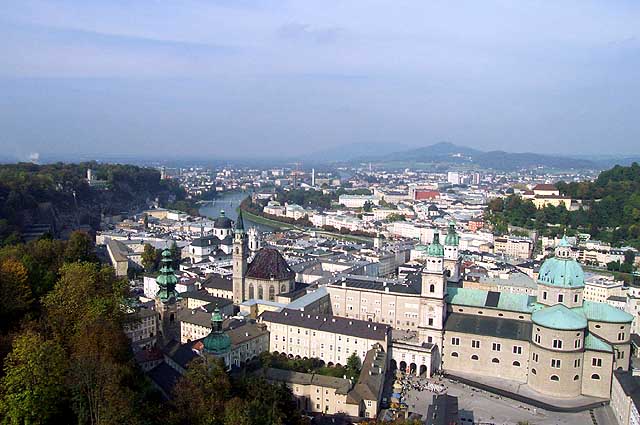 View of Salzburg from the fortress.