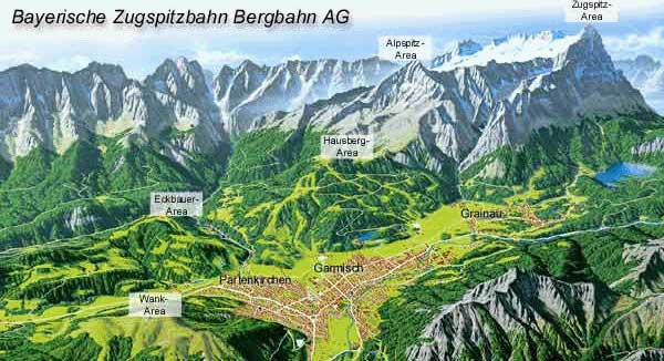 Map of Garmisch-Partenkirchen area.