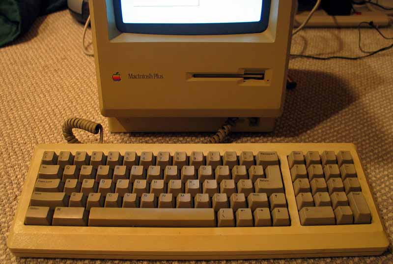 This is the Macintosh Plus keyboard, which is larger than the original Macintosh keyboard.  We called it the Admiral Nimitz keyboard.  Thanks Ed!