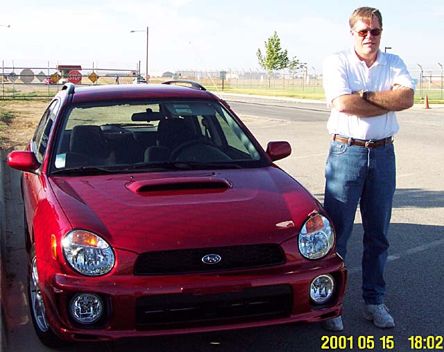 2002 Subaru WRX and frequent driver Paul Finlayson